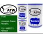 Preview: Ford, Amazon Green Metallic, SU / M6922 / M6923: 500ml Lackdose + 500ml Klarlack + 250ml Härter - Set, von ATW Autoteile West.
